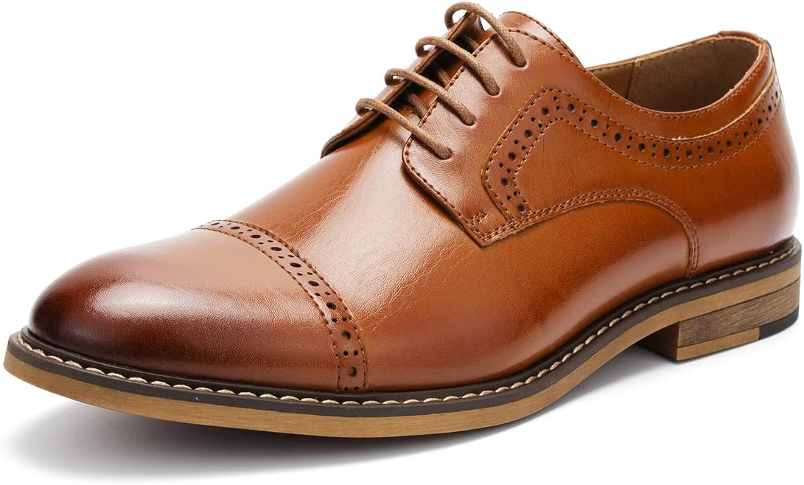 Men's Casual Dress Shoes Lace Up Classic Oxfords Shoes for Men DS13 | Amazon (US)