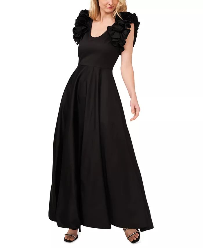 CeCe Women's Ruffled Cap Sleeve Maxi Dress - Macy's | Macy's