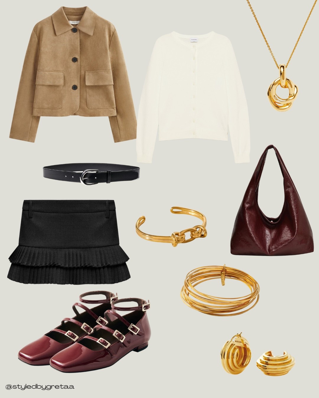 spring look with light-weight cropped suede jacket, pleated mini skirt, burgundy accessories & gold jewelry ✨🌟🌼

#LTKShoeCrush #LTKSeasonal #LTKStyleTip