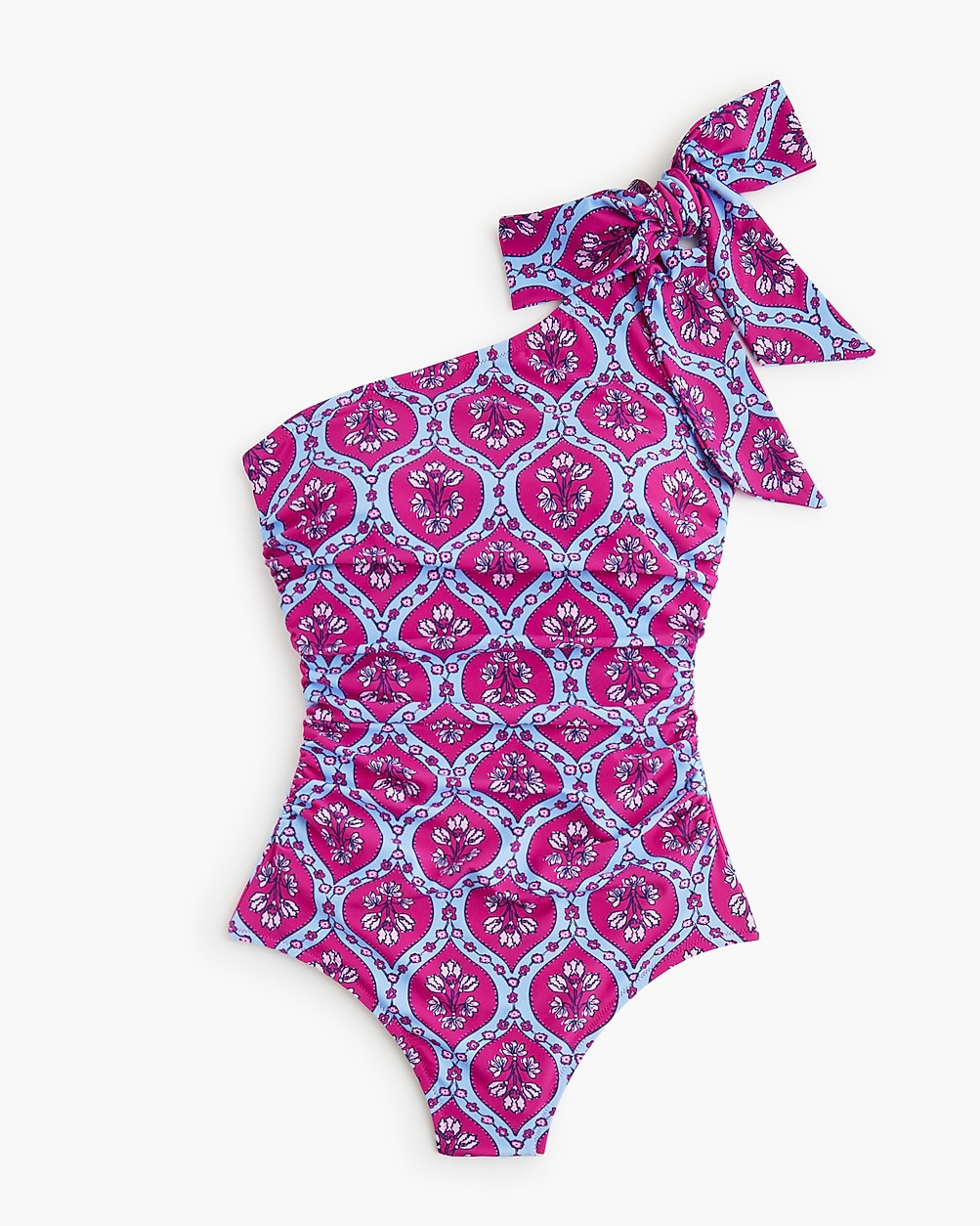 Bow-shoulder one-piece swimsuit | J.Crew Factory