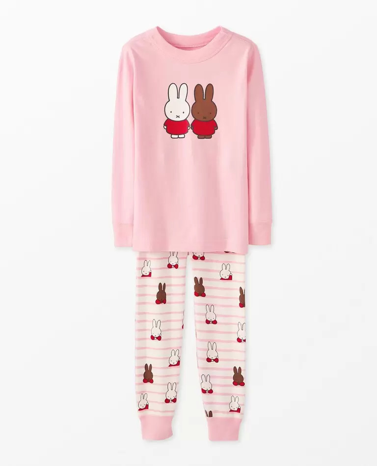 Miffy Print Long John Pajama Set | Hanna Andersson
