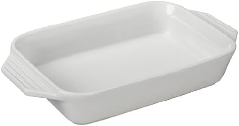 Le Creuset Stoneware Rectangular Dish, 1.8 qt. (10.5" x 7"), White | Amazon (US)