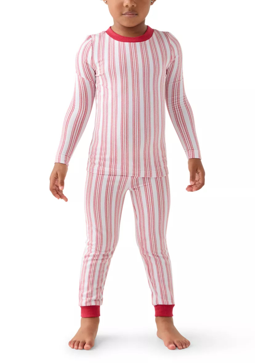 Unisex Toddler Red Stripe Pajama Set | Belk