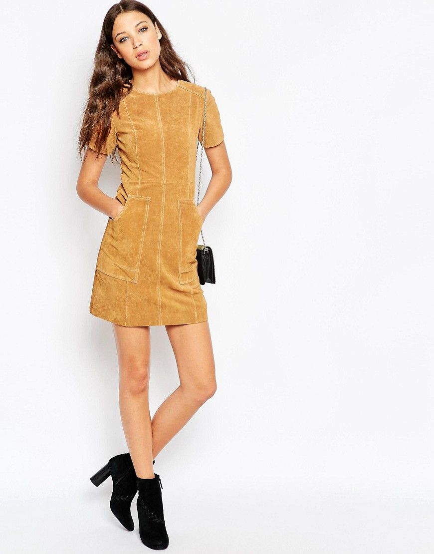 ASOS TALL Suede Dress in A Line | ASOS UK