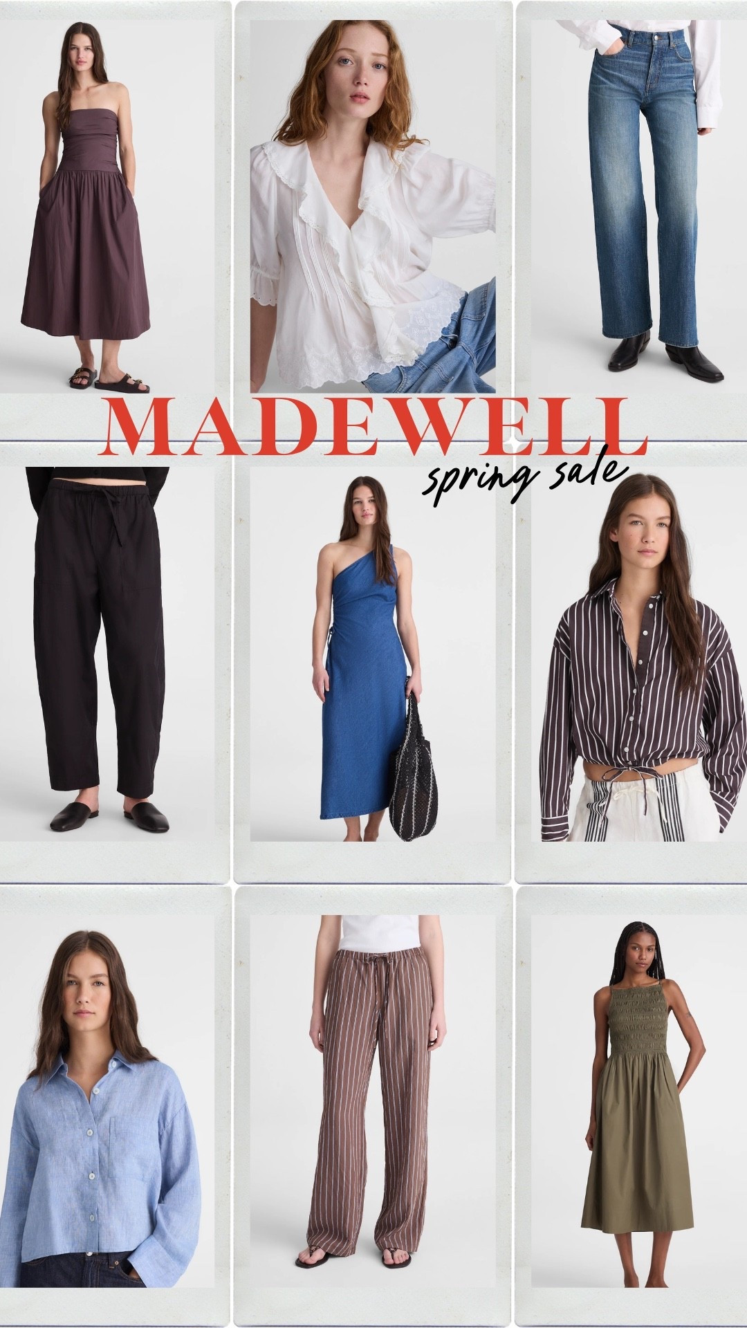 Madewell x LTK sale 
Spring summer dresses 
Linen pants 
Europe style
Midsize boxy shape spring summer outfit

#LTKxMadewell #LTKMidsize #LTKSaleAlert