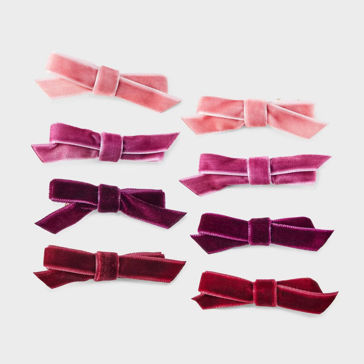 Velvet Bow Hair Clip Set 8pc - A New Day™ | Target