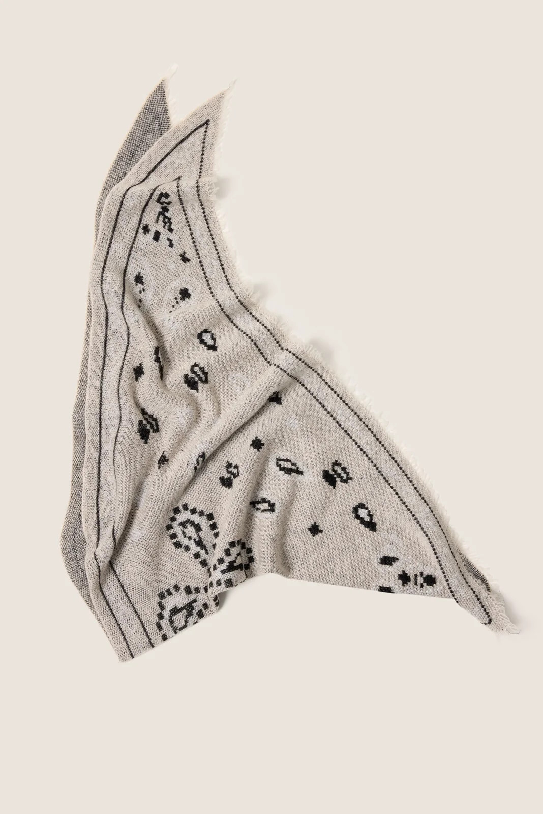 EVEREVE Women's Hayes Knit Bandana, Cream White | Evereve