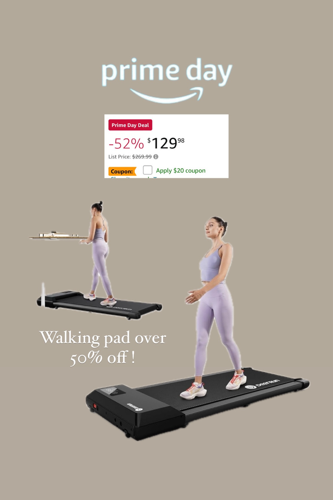 Amazon prime day deal - walking pad huge savings!


#LTKActive #LTKSaleAlert #LTKHome