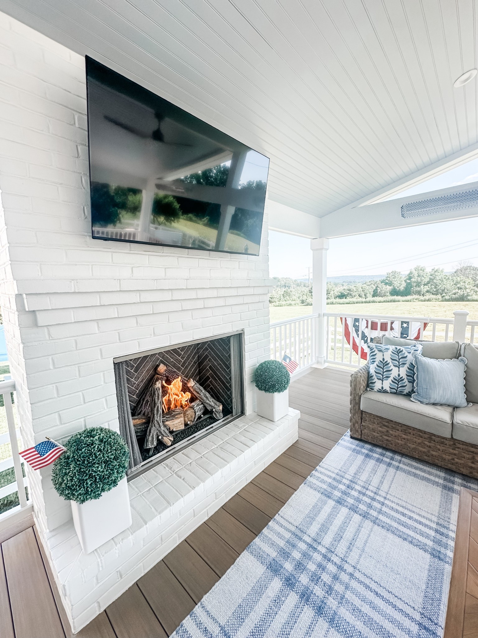 4th of July porch 🇺🇸

4th of July decor, Americana decor, outdoor fireplace, back porch decor, outdoor furniture, outdoor pillows, coastal decor, beach house decor, beach decor, coastal home decor, coastal decorating, coastal interiors, coastal house decor, beach style, neutral home decor, modern traditional, traditional home decor,  hamptons style, Nantucket style, classic coastal, timeless, blue & white home decor, coastal grandmillennial, coastal grandmother, Nancy Meyers style

#LTKStyleTip #LTKHome #LTKSeasonal