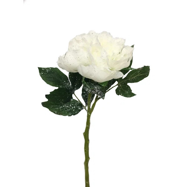 Snowy Peony Stem | Wayfair North America