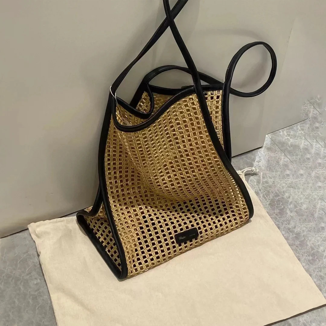 Raffia Straw Tote Bag, Large Straw Shoulder Bag for Women, Elegant Underarm Bag, Summer Bag - Ets... | Etsy (US)