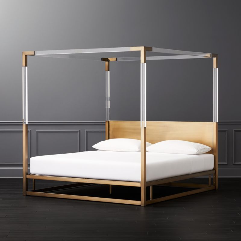 Acrylic Canopy Bed King | CB2