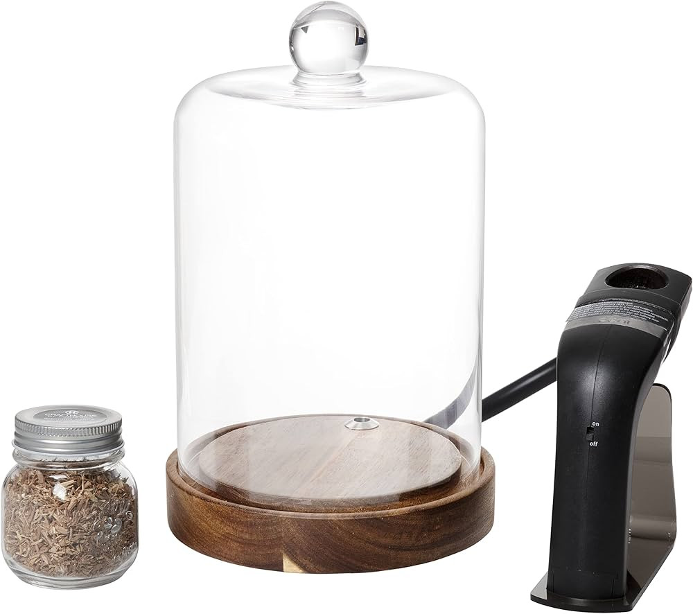 Crafthouse by Fortessa Individual Mini Glass Smoke Cloche for Cocktails/Charcuterie/Drinks/Food w... | Amazon (US)