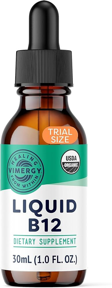 Vimergy USDA Organic B12, 30 Servings – Alcohol Free B-12 Liquid Vitamin - Supports Brain Energ... | Amazon (US)