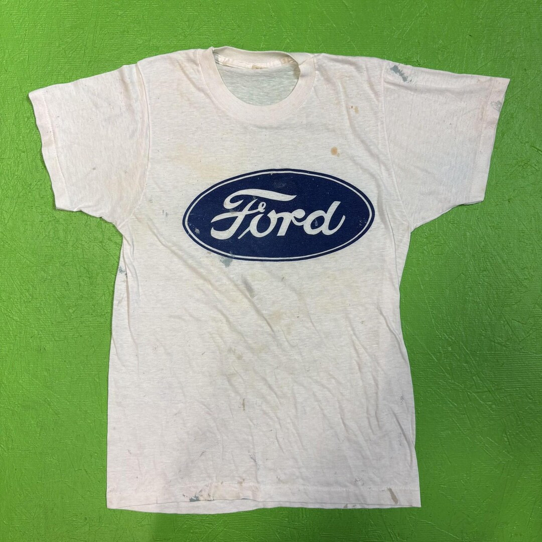 Vintage 60s Ford Shirt Mens Medium White Graphic Tee Screen Stars USA 80s - Etsy Canada | Etsy (US)
