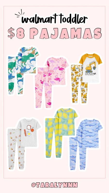 $8 toddler pajamas at Walmart! 

#toddlerpajamas #toddler #pajamas #walmart #kids #family #affordable #summer #pjs #spring

#LTKkids #LTKfamily #LTKstyletip