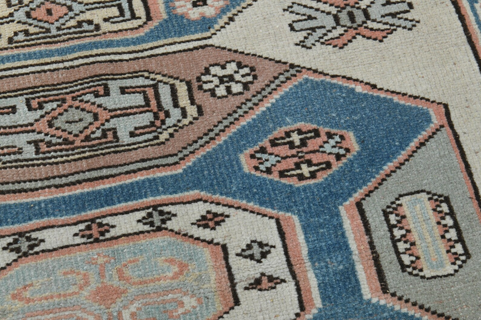 4x6 Ft, Vintage Turkish Rug, Oushak Handmade Wool Rug, Beige Blue Pink Rug, Area Rug, Farmhouse D... | Etsy (US)