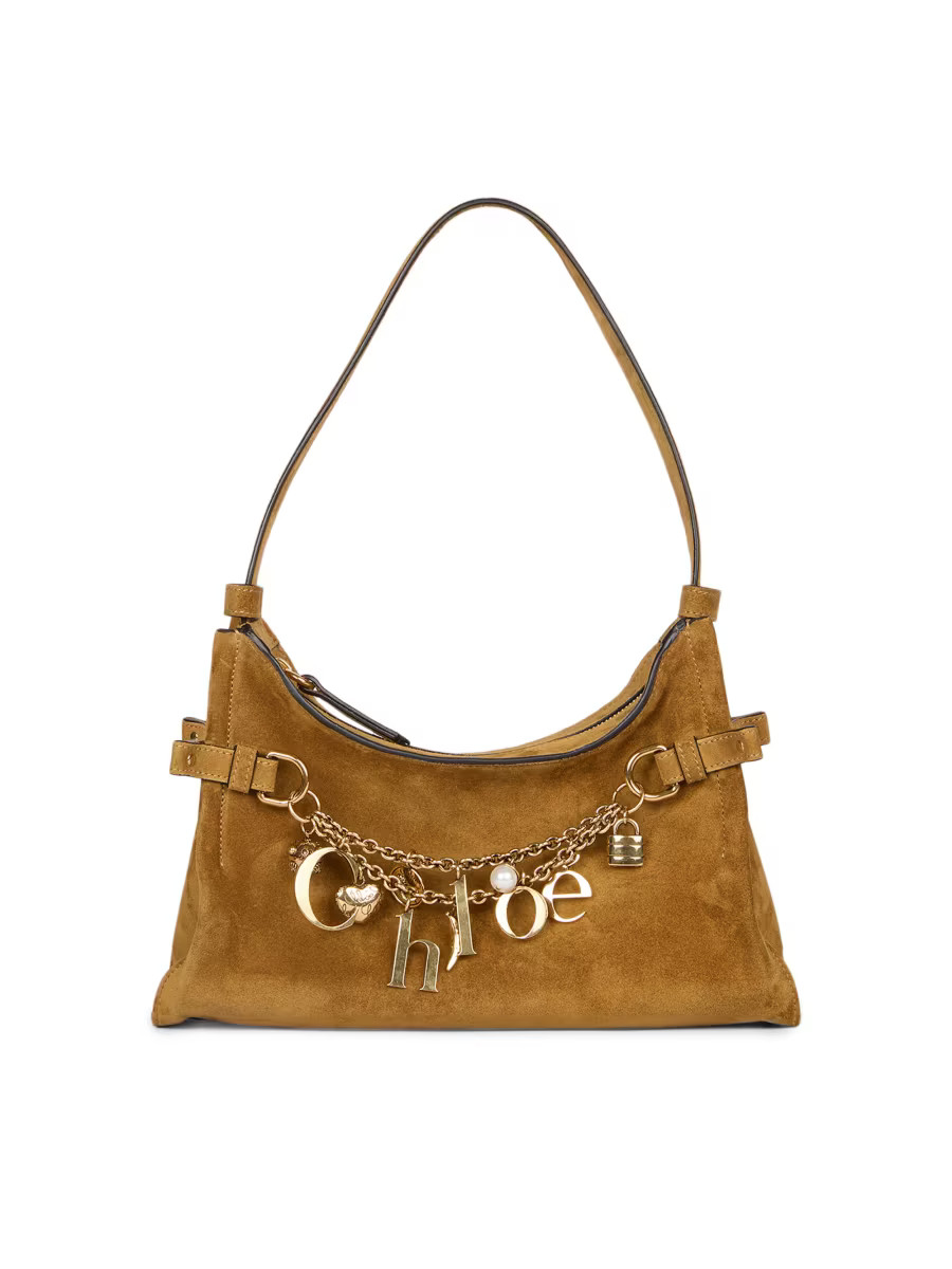 Logo Suede Shoulder Bag | Saks Fifth Avenue