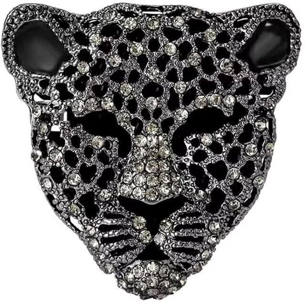 Amazon.com: Fashion Shiny Rhinestone Leopard Design Brooches for Women, Rhinestone Brooch Pins fo... | Amazon (US)