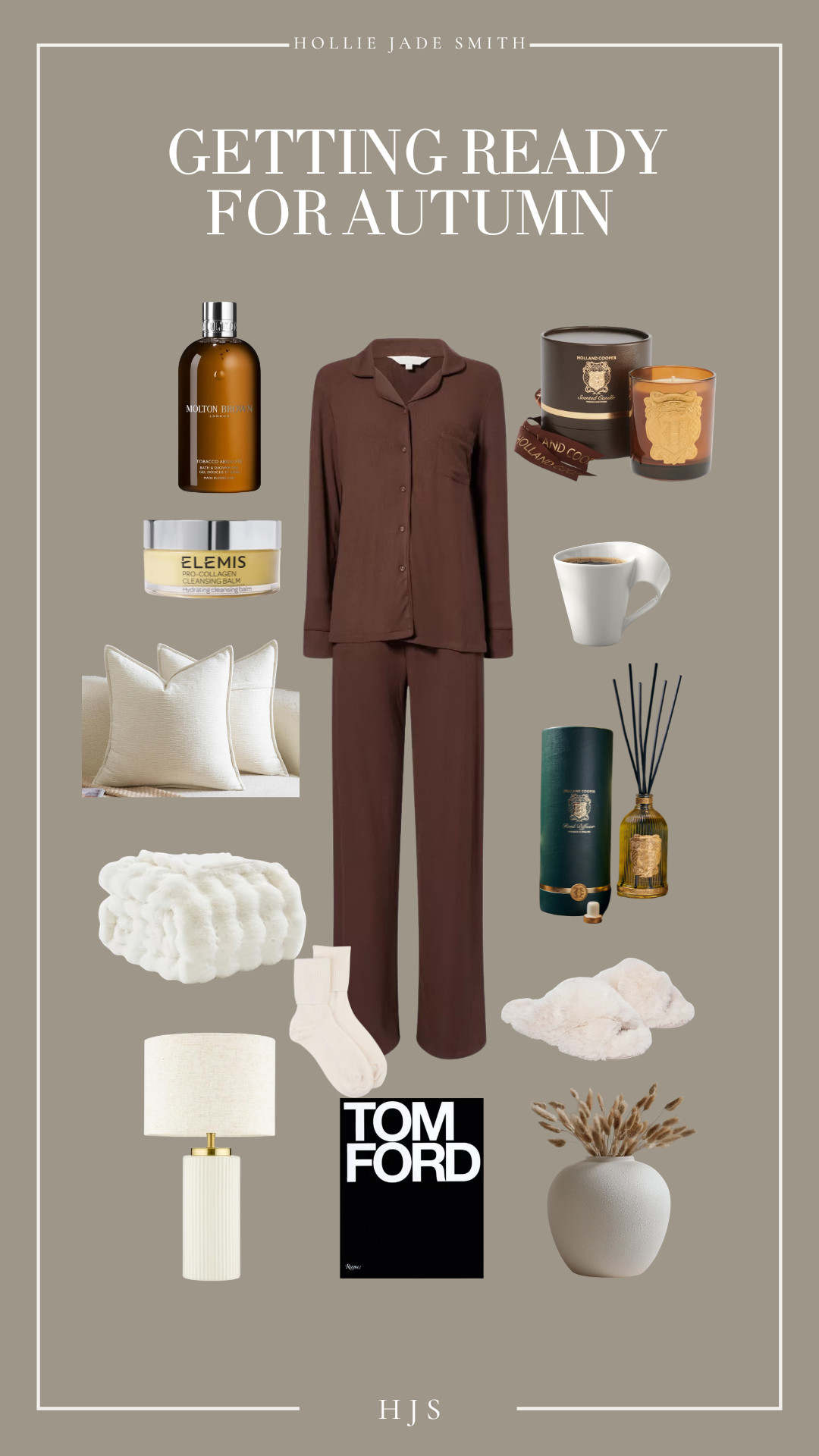 Getting ready for Autumn. 

| Holland Cooper | Reed Diffuser | Luxury Candle | Home Decor | Oud Candle | Home Fragrance | Molton Brown | Luxury Beauty | Luxury Body Wash | Elemis Cleansing Balm | White Mug | Coffe Mug | Signature Fragrance | Chic Home Decor | Autumn Home Inspo | Tom Ford | Coffee Table Book | Textured Planter | Cream Vase | Plush Blanket | Cream Blanket | Cosy Blankets | Amazon Finds | Autumn Haul | Homeware | Cream Fluffy Slippers | Cosy Pyjamas | Modal Pyjamas | Brown Pyjama Set | Selfridges | Luxury Home Inspo | Cosy Night In | The White Company | Gift Guide For Her | Gifts For Her | Gift Ideas | Cream Cushion Covers | Wishlist | How To Make Your Home Look Expensive | Quiet Luxury | Autumn Inspo | Soft Pyjamas | New In |  

 #LTKuk #LTKautumn #LTKhome