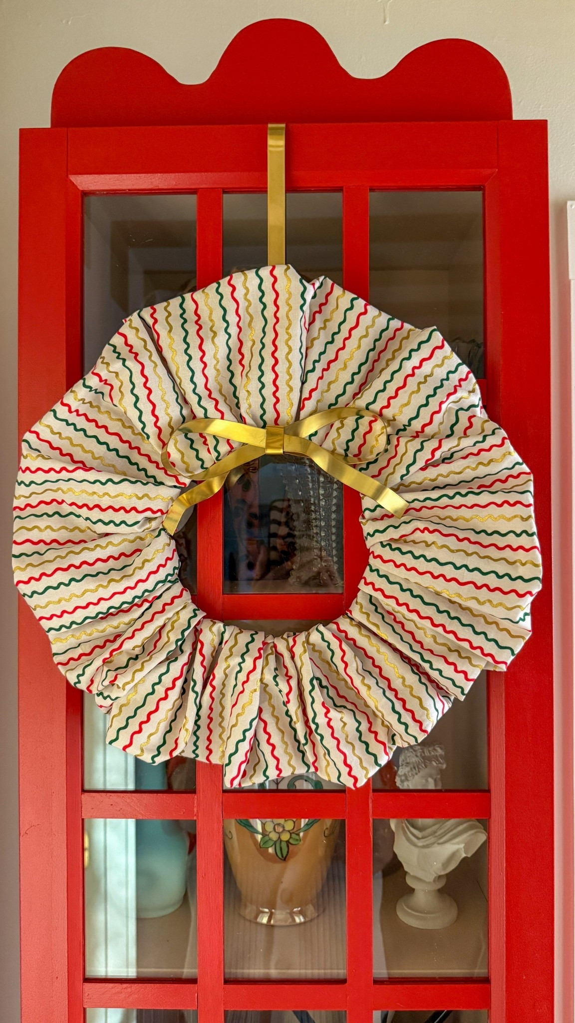 Supplies used to create this no-sew fabric holiday wreath for my 12 Days of DIY series! 

#LTKHoliday #LTKHome