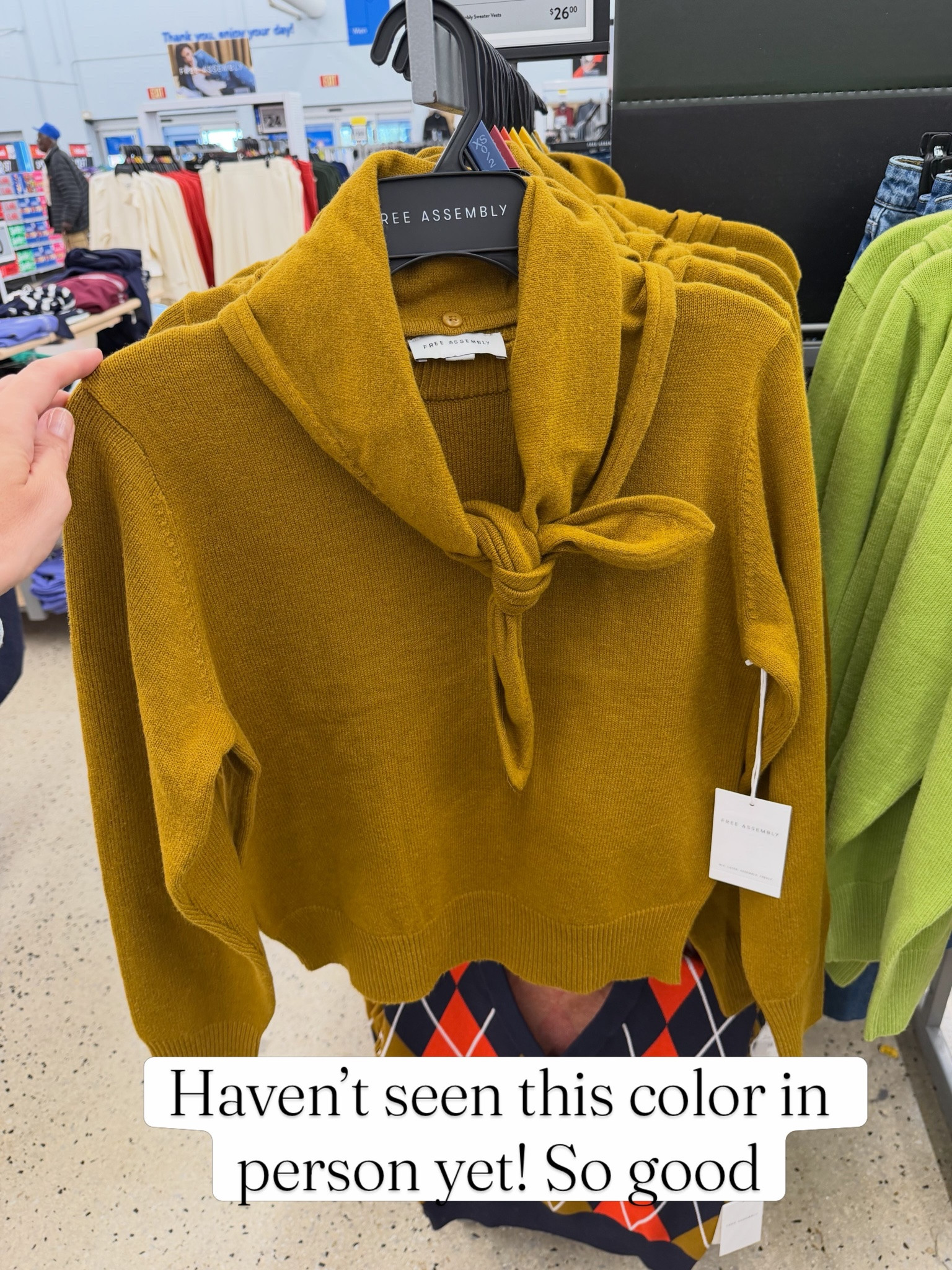 Walmart scarf neck sweaters