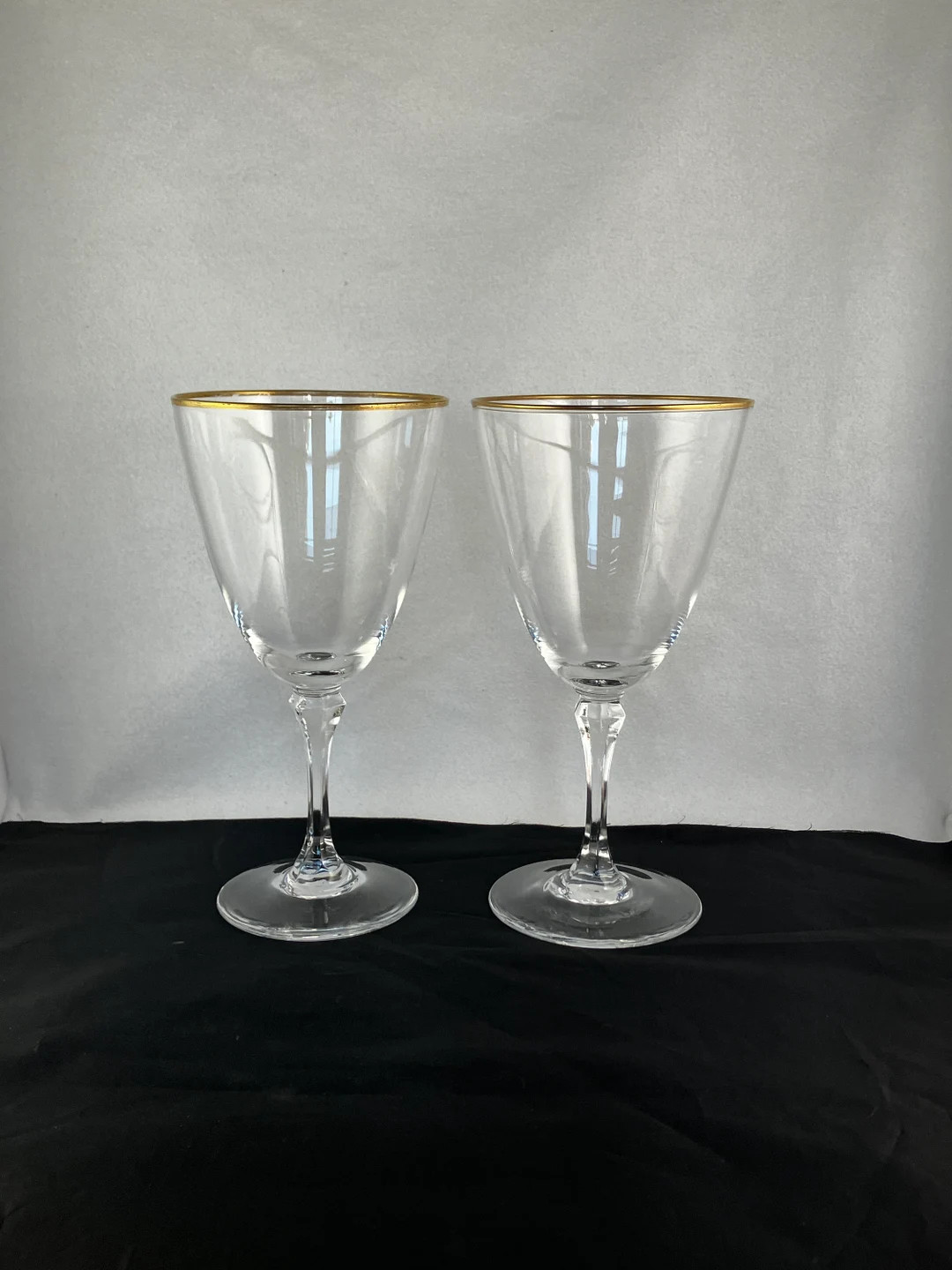 Lenox Mansfield Water Goblet gold Trim - Etsy | Etsy (US)