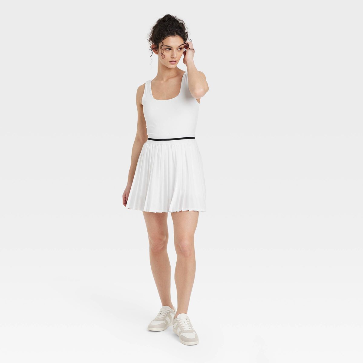 Women's Pleated Active Dress - All In Motion™ White S | Target