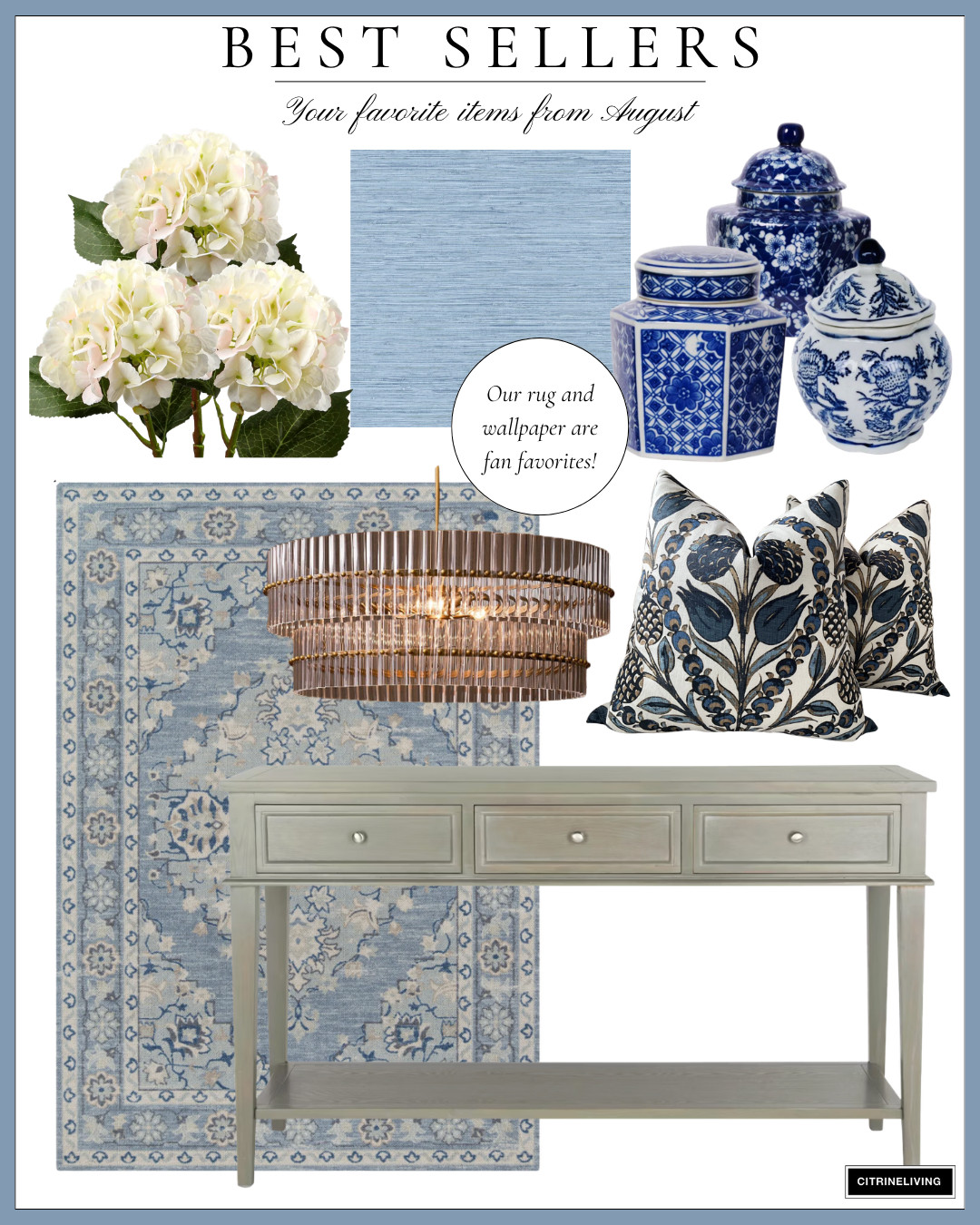 Best sellers from August!

Best sellers, faux stems, throw pillow, wall art, console table, area rug, wallpaper 

 #LTKSeasonal #LTKHome