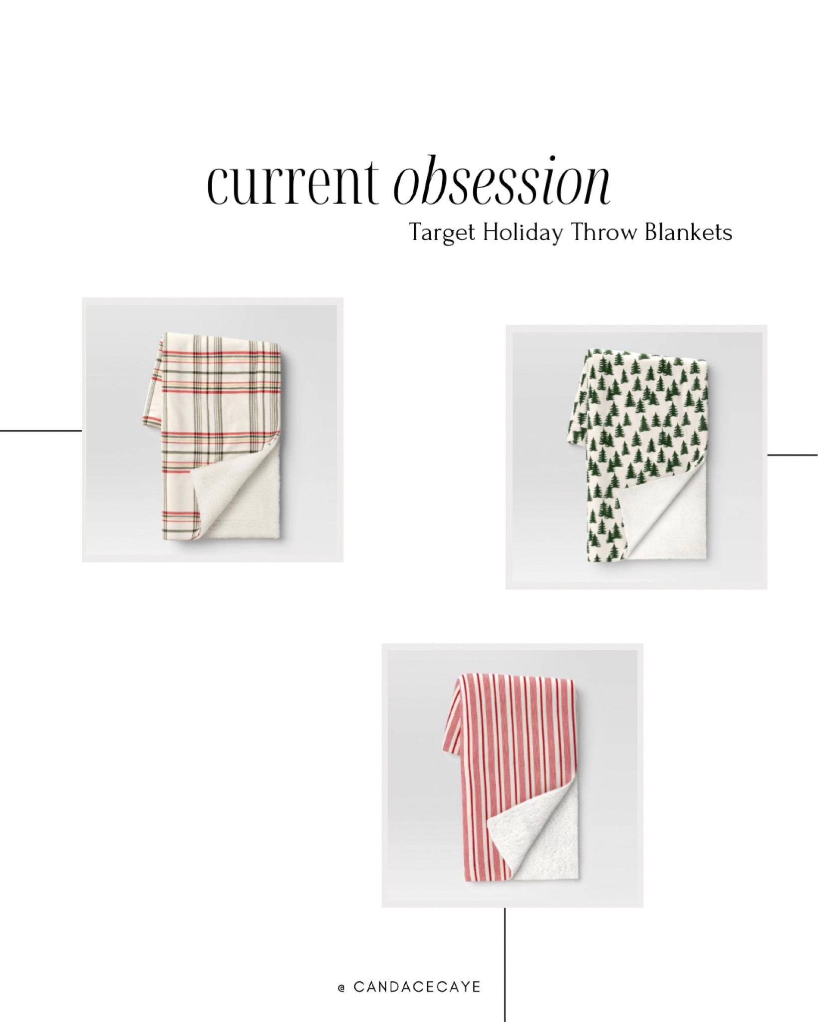 Me & the kids have been fighting over these amazing throw blankets from Target! And what better way to decorate for the holidays than with something comfy & functional. Christmas prints, & just winter prints. Something for everyone! 

#LTKHoliday #LTKhome #LTKSeasonal