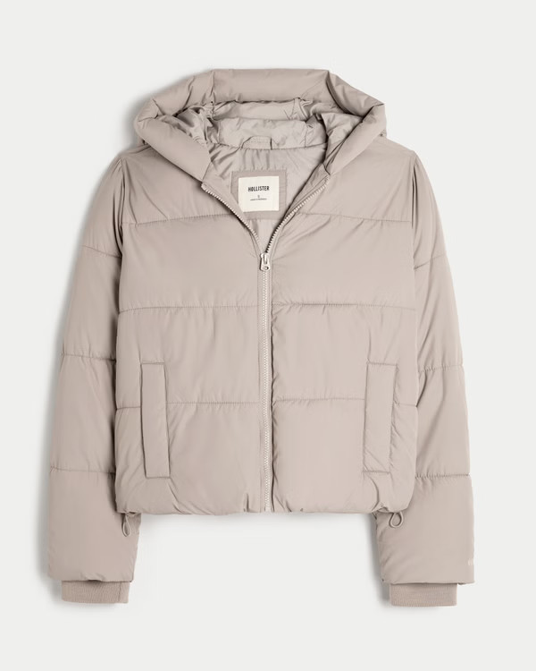 Hooded Puffer Jacket | Hollister (US)
