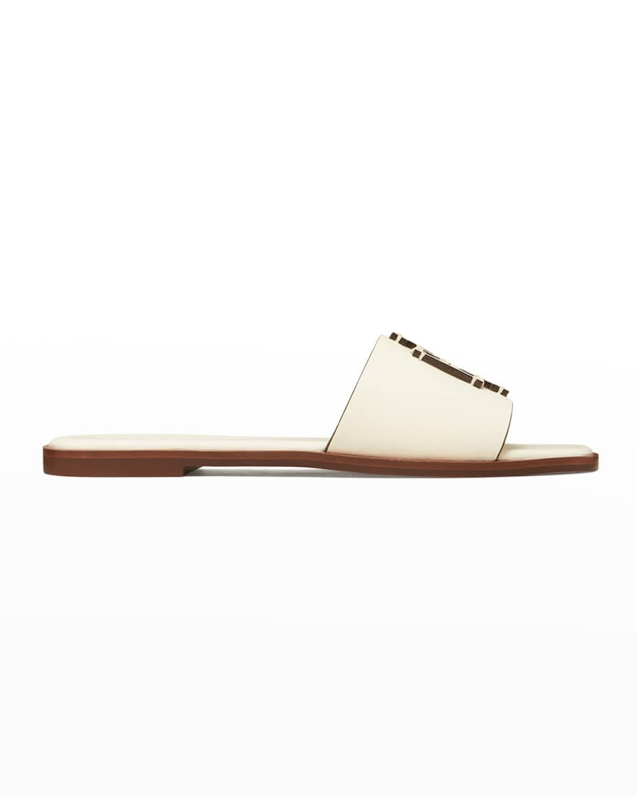Tory Burch Ines Leather Medallion Sandals | Neiman Marcus