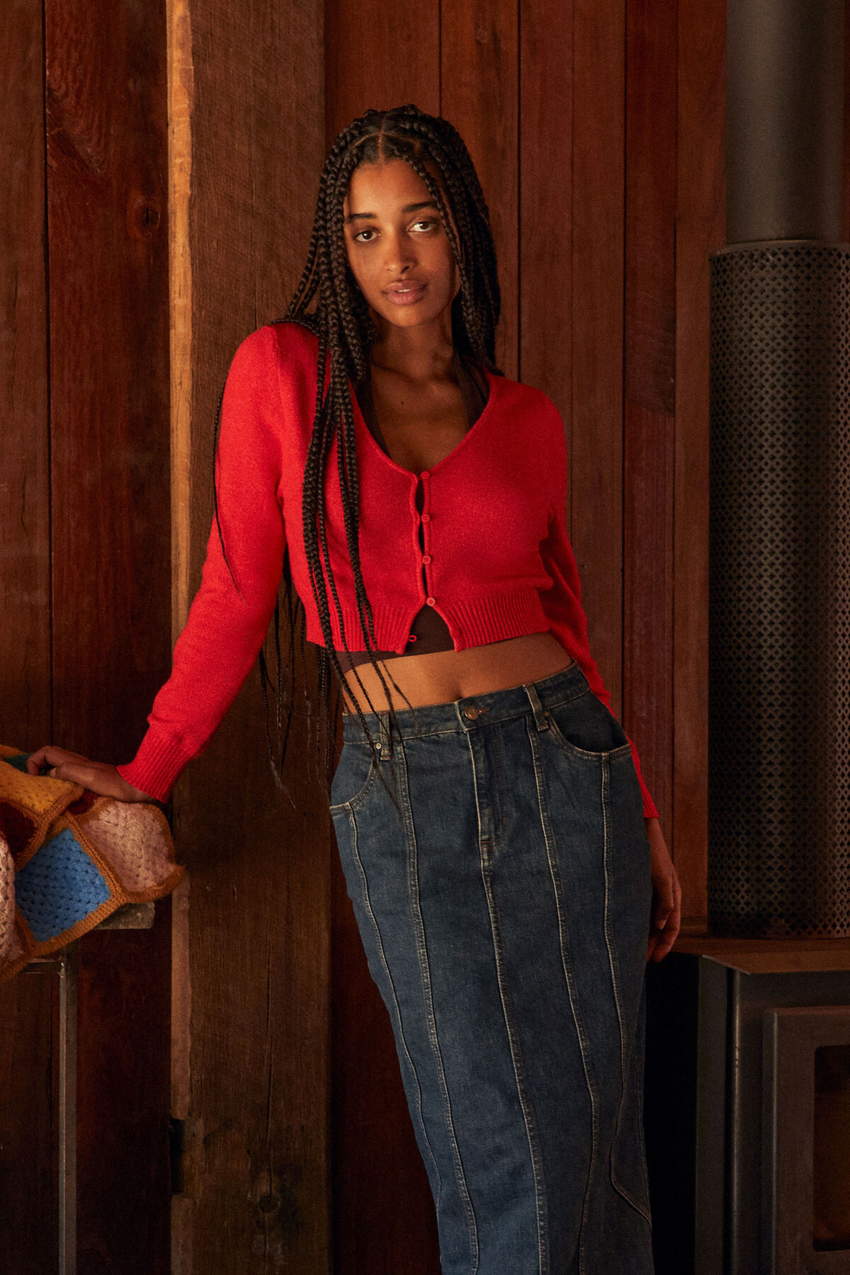 Everfine Crop V Neck Button Cardigan | Cotton On (US)