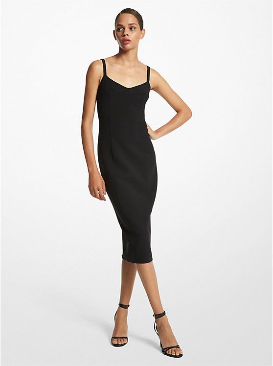 Stretch Wool Slip Dress | Michael Kors US