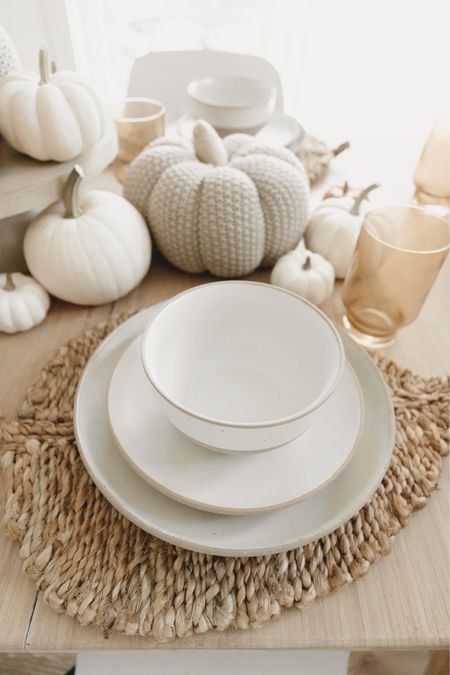 Neutral and textured pieces are great additions to any home!  These are all from @walmart !  I love the stoneware dinnerware, leaf placemat, and textured pumpkin decor!  #walmartpartner #walmart #walmarthome 

Follow my shop @ceciliamoyer on the @shop.LTK app to shop this post and get my exclusive app-only content!

#liketkit 
@shop.ltk
https://liketk.it/3RRLi 

#LTKHoliday #LTKhome #LTKunder50 #LTKsalealert