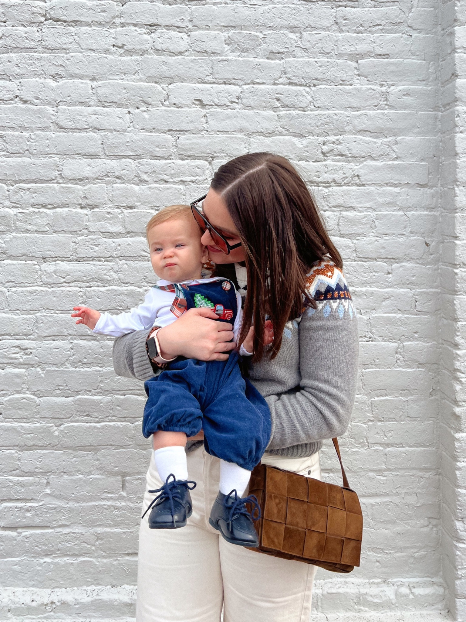 Favorite suede bag back in stock in chestnut colorway. BV vibes for less. 

Paired with a fair isle sweater from jcrew factory (bought secondhand) and my FAVORITE citizen gaucho cropped Jean 

#LTKworkwear #LTKitbag