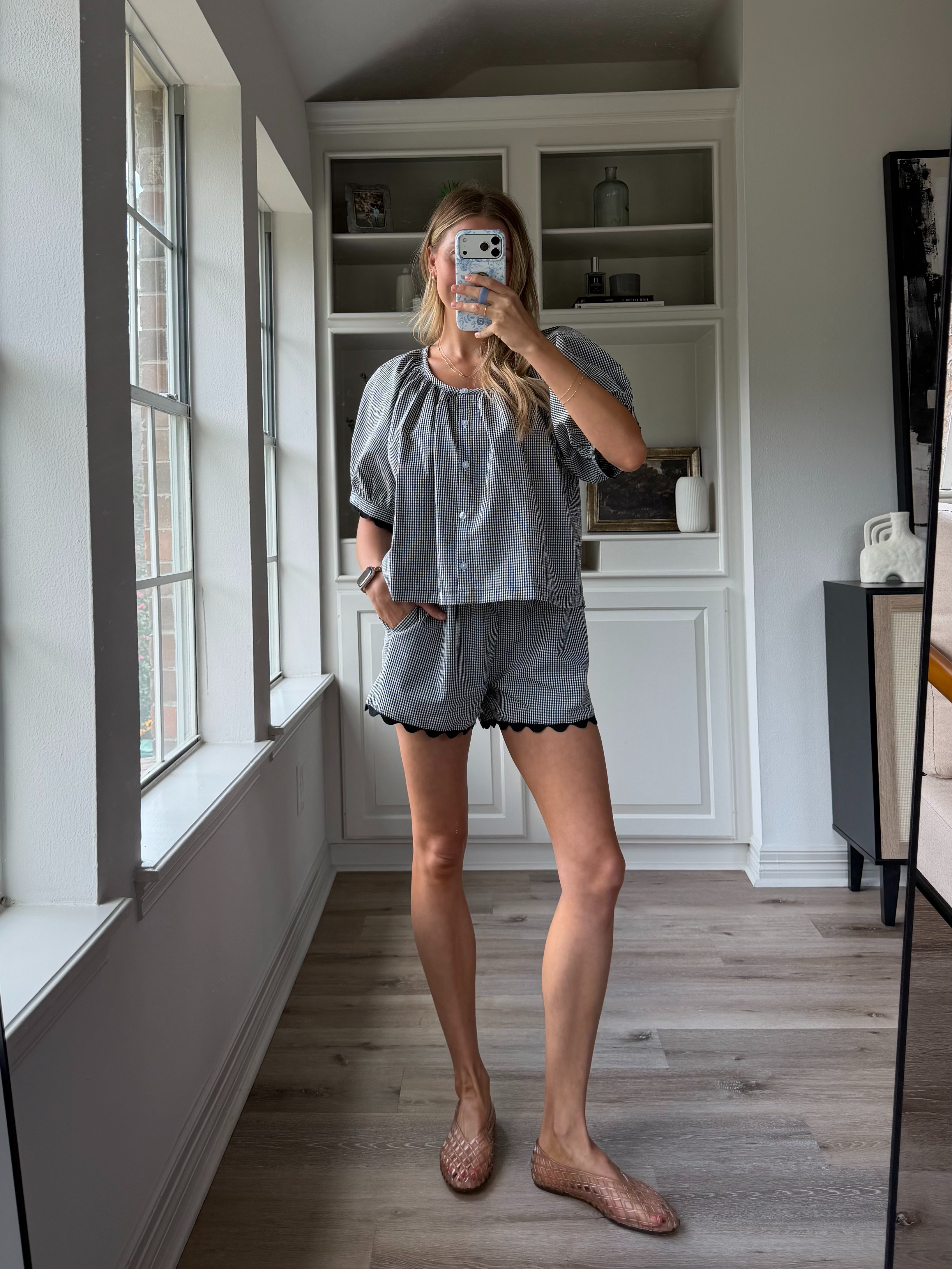 Cute, casual summer mom outfit | S in gingham set!
 

 #LTKootd #LTKmomlife