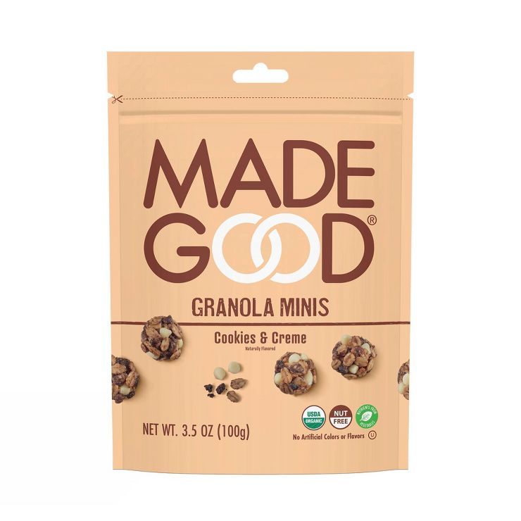 MadeGood Cookies & Crème Organic Granola Minis - 3.5oz | Target