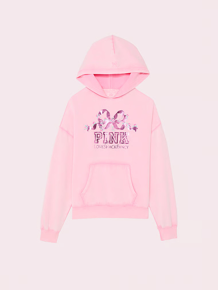 Buy PINK x LoveShackFancy Oversized Hoodie, Pink Lollipop Wash - Order Hoodies & Sweatshirts onli... | Victoria's Secret (US / CA )
