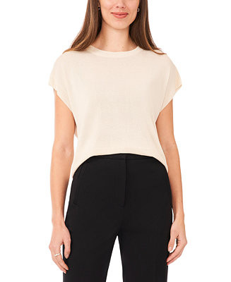 Vince Camuto Women's Drop-Shoulder Short-Sleeve Sweater  - Macy's | Macy's