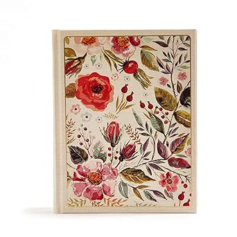 CSB Notetaking Bible, Floral Cloth Over Board, Black Letter, Wide Margins, Journaling Space, Sing... | Amazon (US)