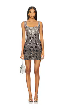 Lovers and Friends Biarritz Sequin Mini Dress in Silver Ombre from Revolve.com | Revolve Clothing (Global)