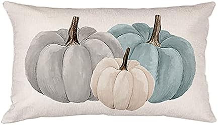 axsl Fall Throw Pillow Cover Fall Pumpkins Pillow Cover Farmhouse Fall Decor Watercolor Pumpkins ... | Amazon (US)