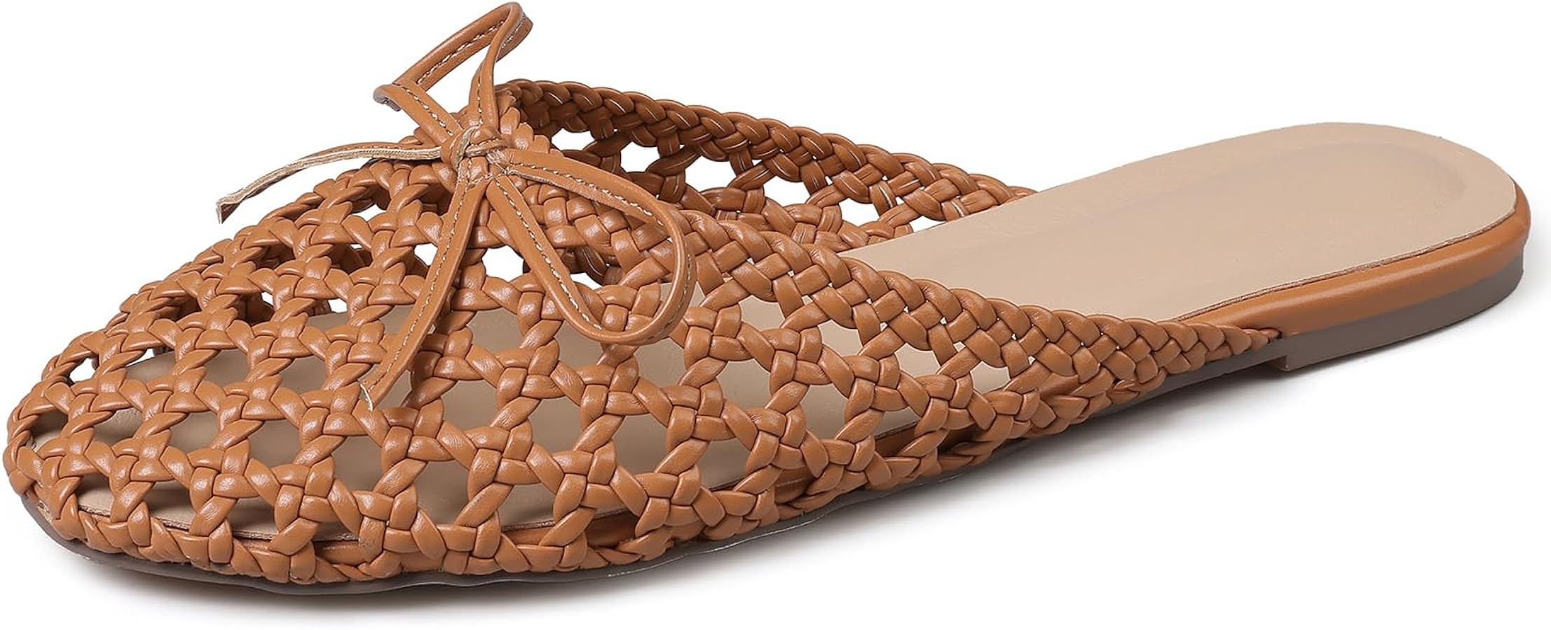 Women's Mesh Mules Breathable Slip-On Net Flats Lightweight Mesh Ballet Flats for Women for Casua... | Amazon (US)