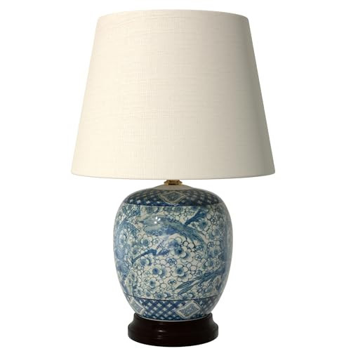 Red Lantern 20" Classic Blue & White Porcelain Jar Lamp | Amazon (US)
