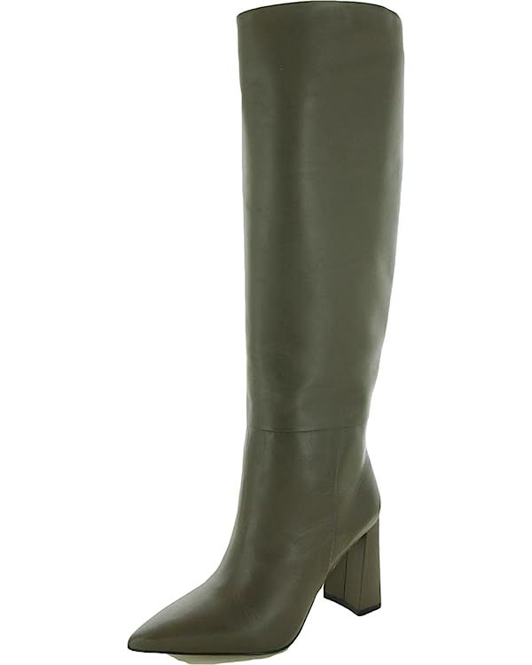 Amazon.com | Steve Madden Women's Handles Knee High Boot, Black Leather, 7 | Knee-High | Amazon (US)