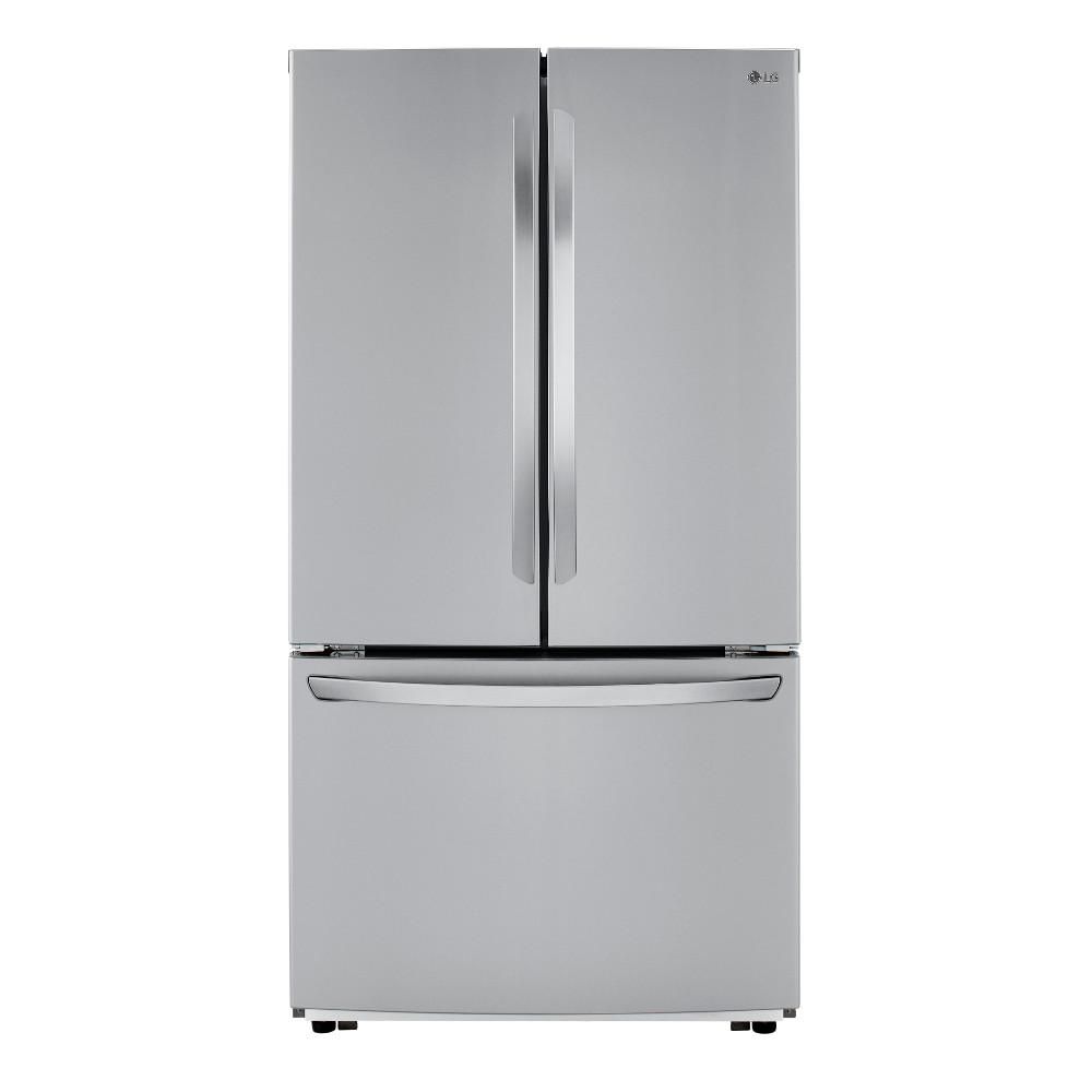 LG Electronics 23 cu. ft. Counter Depth 3-Door French Door Refrigerator in PrintProof Stainless Stee | The Home Depot
