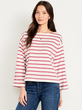 Long-Sleeve Mariner Loose T-Shirt | Old Navy (US)