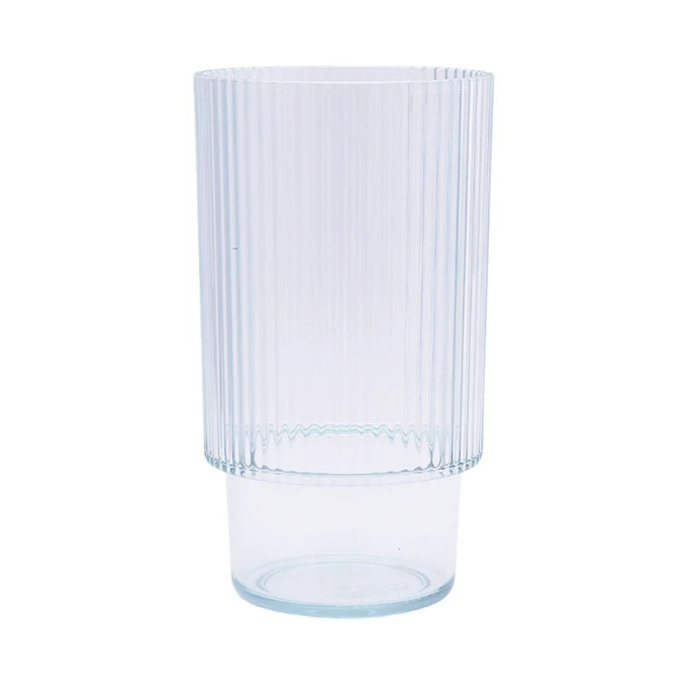 Better Homes & Gardens 21-Ounce Tritan Tall Ribbed Tumbler, Clear | Walmart (US)