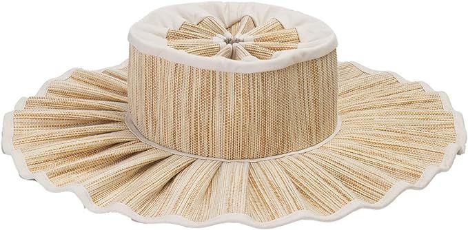 Handmade Folded Straw Hat Wide Brim Children Cap Foldable Outdoor for Sun Hat Beach Headwear All-... | Amazon (US)